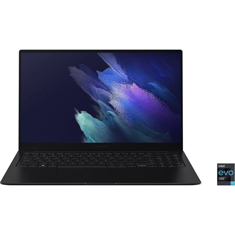 Samsung 三星 Galaxy Book Pro Windows 11 Intel Evo 平台笔记本电脑 15.6 英寸 AMOLED 屏幕第 11 代英特尔酷睿 i7 处理器 16GB 内存 512GB 固态硬盘持久电池,神秘蓝