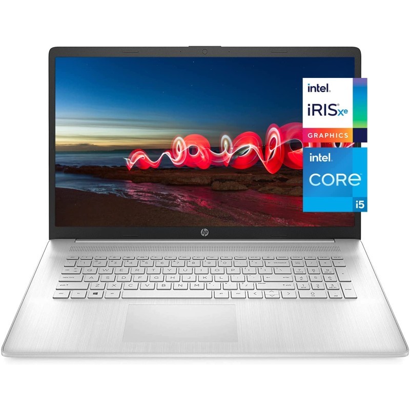 HP Pavilion 17.3 英寸 IPS FHD 笔记本电脑(2022 型号),Intel Core i5-1155G7(Beats i7-1165G7),Intel Iris Xe 显卡,16GB RAM,512GB PCIe SS