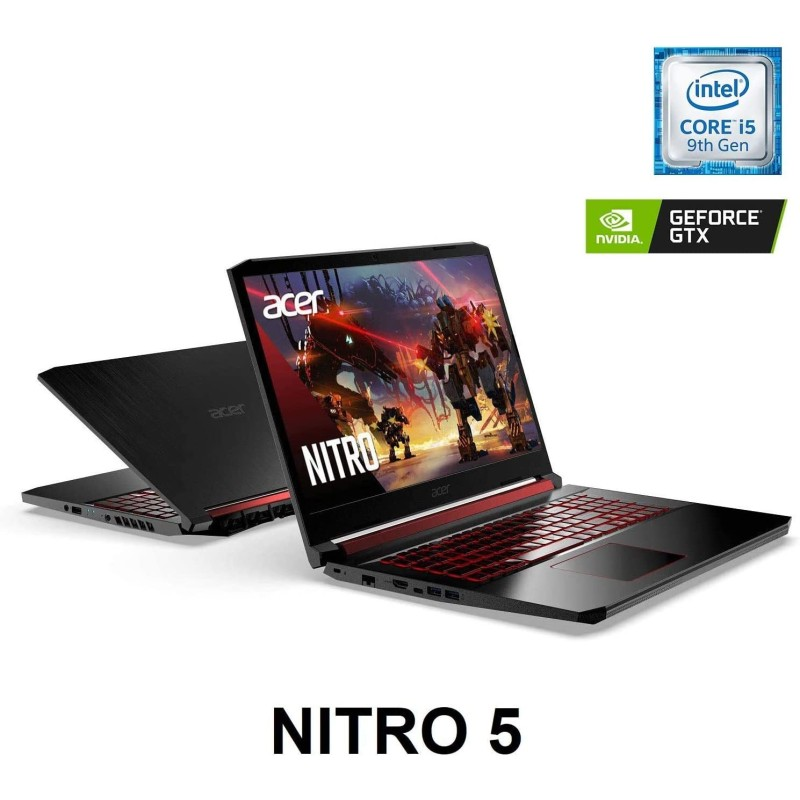 Acer宏碁 Nitro 5游戏笔记本电脑,* 9 代英特尔酷睿 i5-9300H,NVIDIA GeForce GTX 1650,15.6英寸全高清IPS 显示屏,WiFi 6 Waves MaxxAudio,背光键盘(16GB R